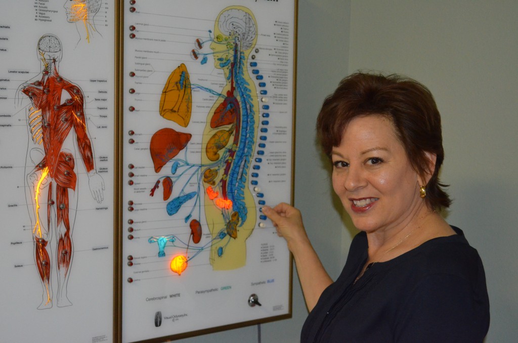 Cold laser therapy treatment room